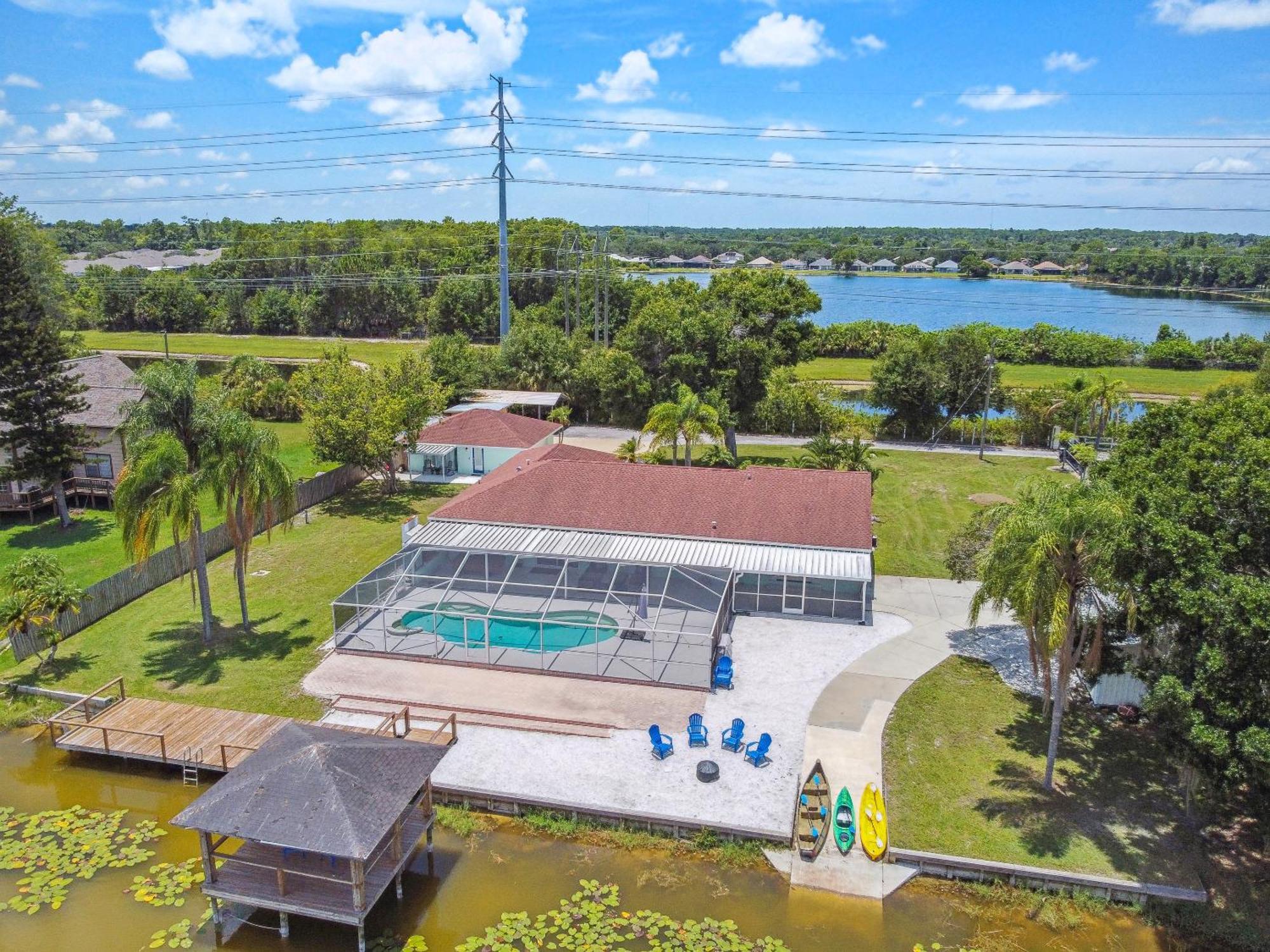 Lake House Westchase Area. Heated Pool Waterfront! 坦帕 外观 照片