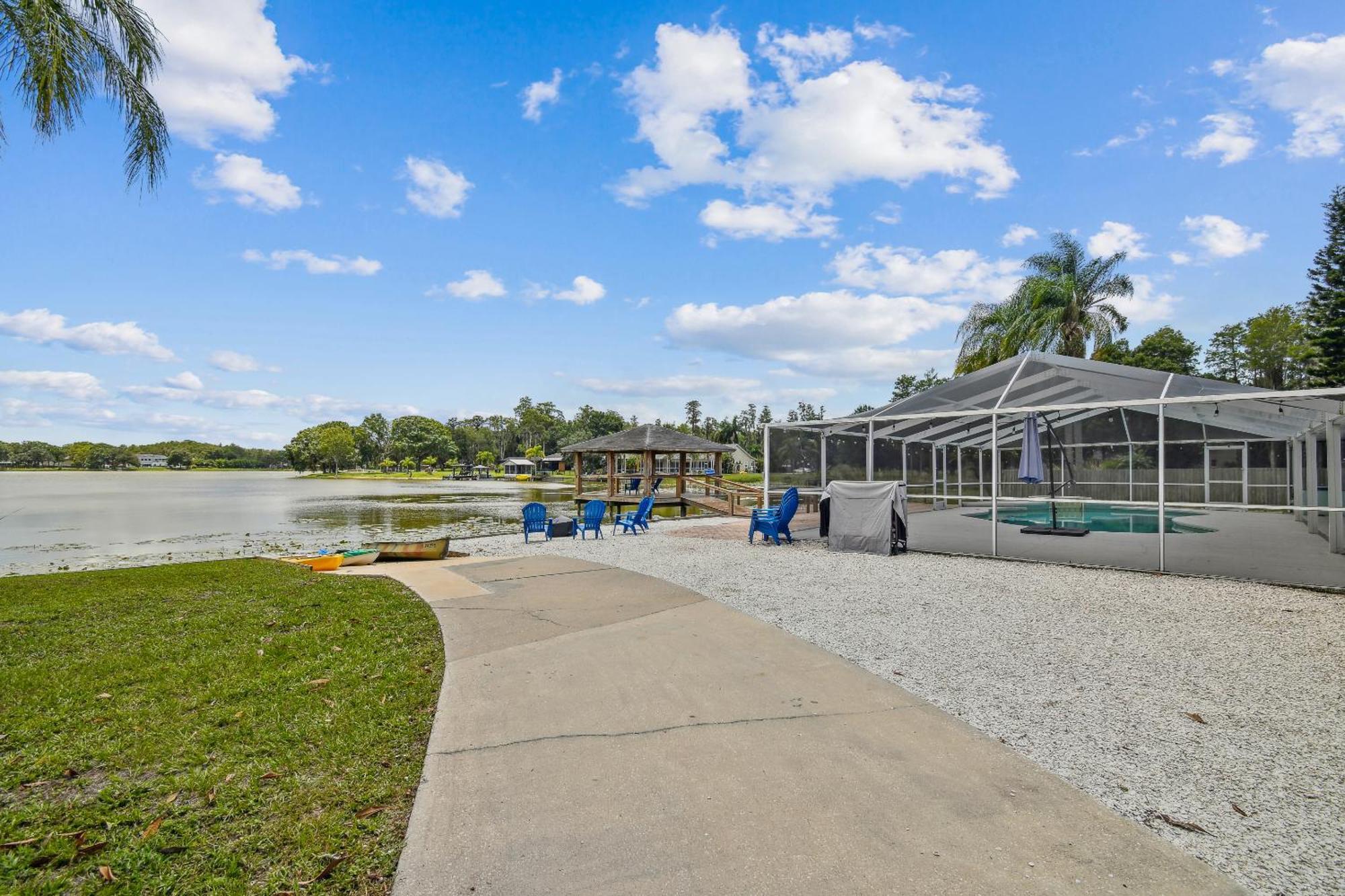 Lake House Westchase Area. Heated Pool Waterfront! 坦帕 外观 照片